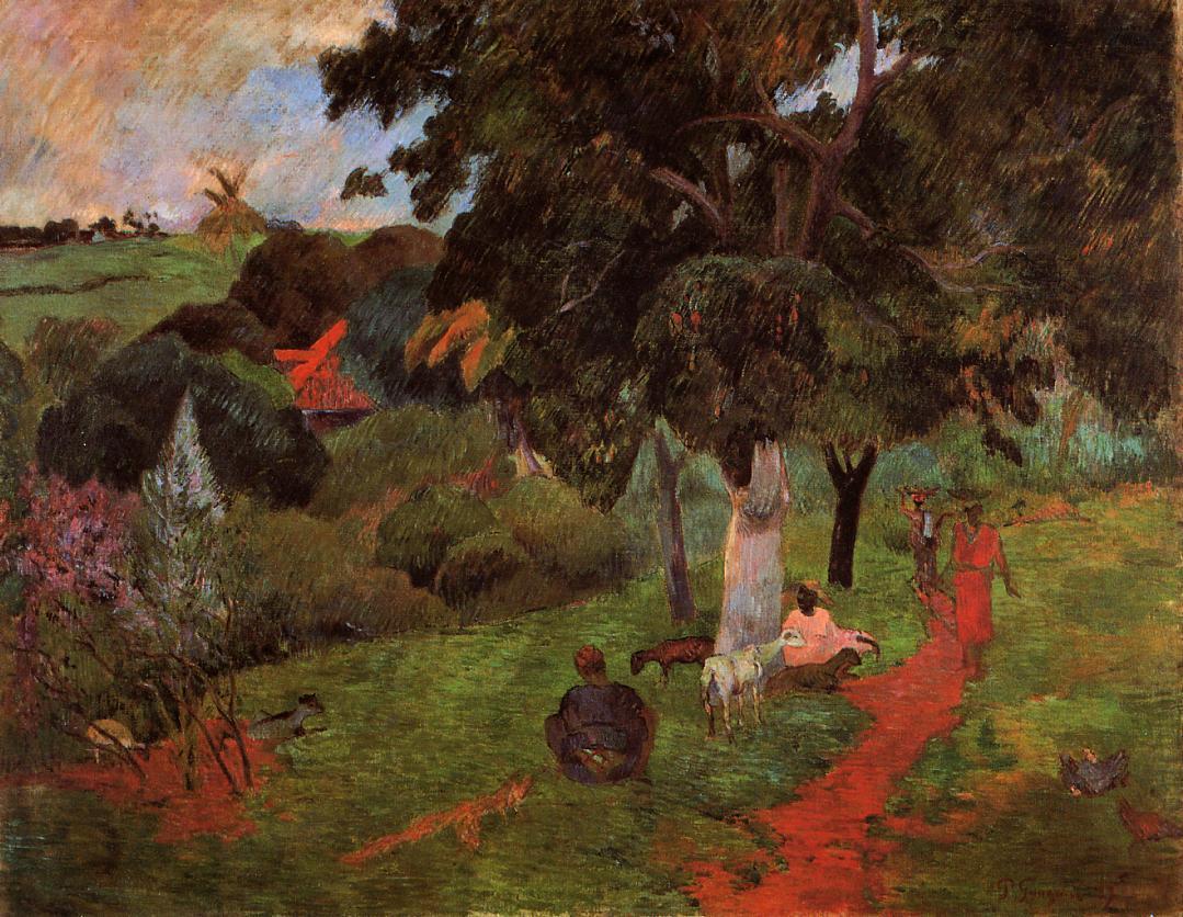 Martinique Landscape - Paul Gauguin Painting